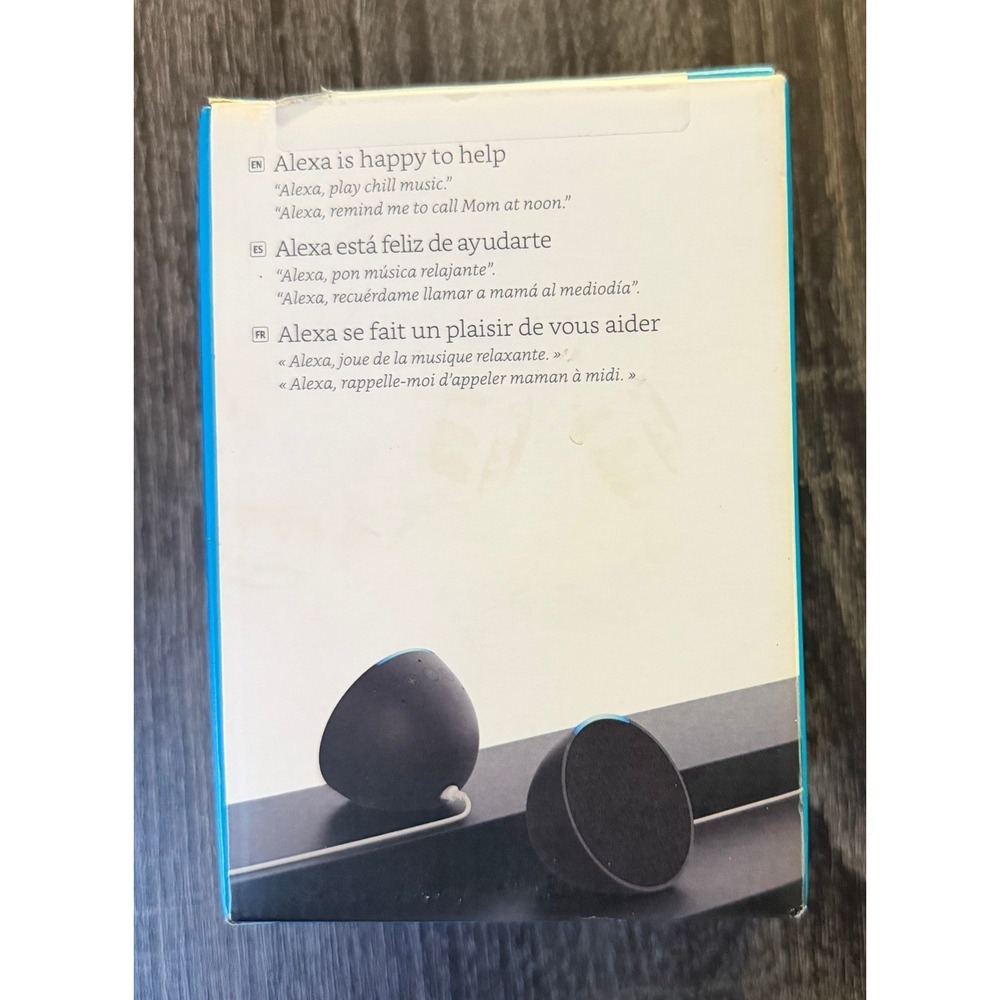 Amazon Echo Pop Smart Speaker Alexa Charcoal C2H4R9 Bluetooth WiFi NEW - Picture 3 of 4
